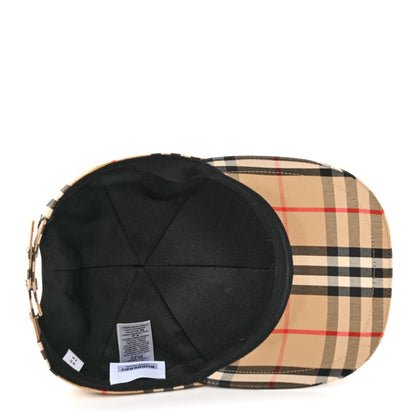 Burberry Cotton Vintage Check Monogram Baseball Hat XS Archive Beige 7 of 8