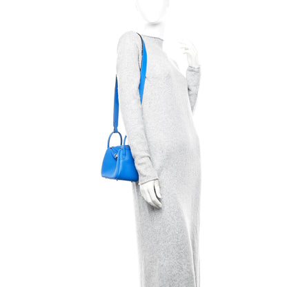 Hermes Taurillon Clemence Mini Lindy 20 Bleu Hydra 2 of 11