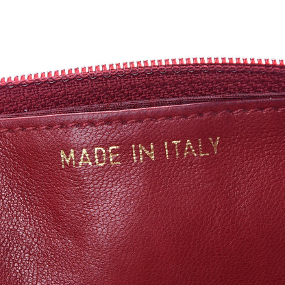 Chanel Caviar Timeless CC Wallet On Chain WOC Red 6 of 11