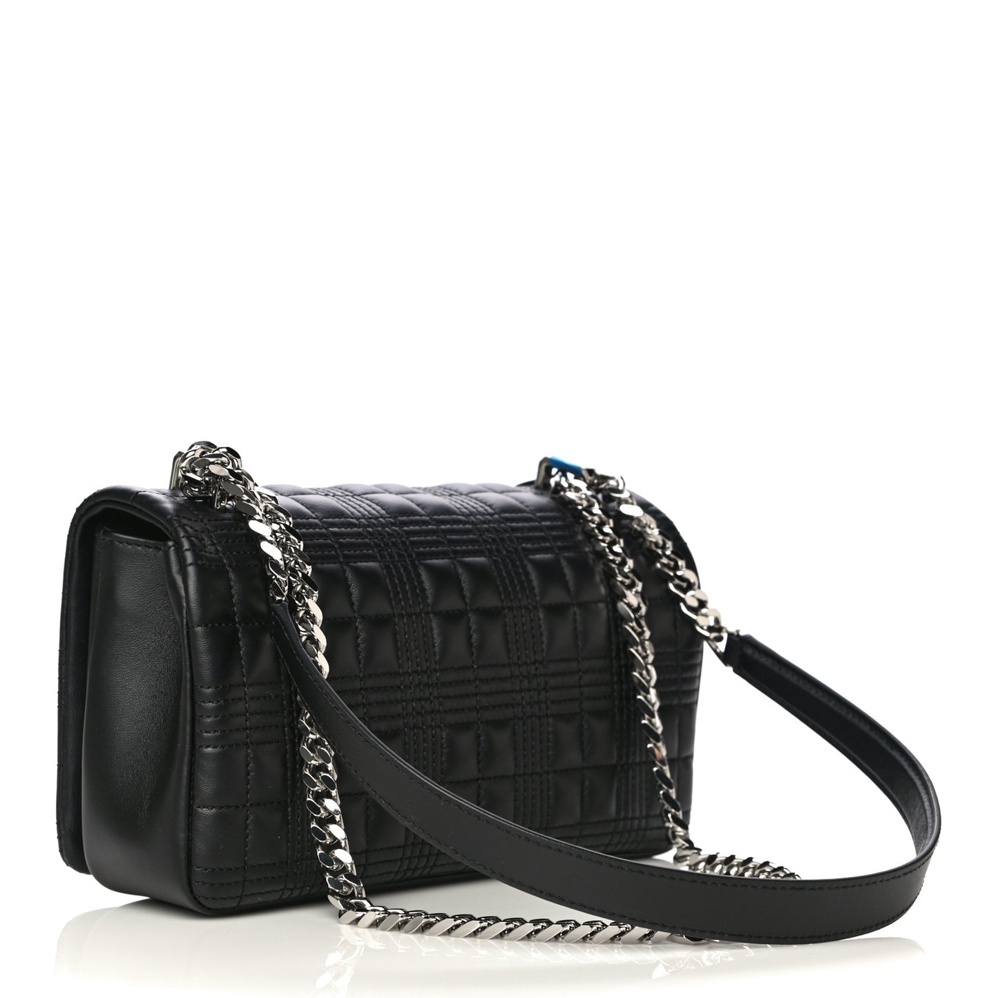 Lambskin Quilted Small Lola Bag Black