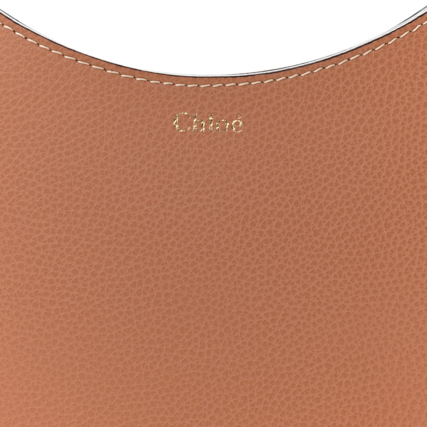 Chloe Small Grain Smooth Calfskin Small Darryl Hobo Muted Brown 9 of 12