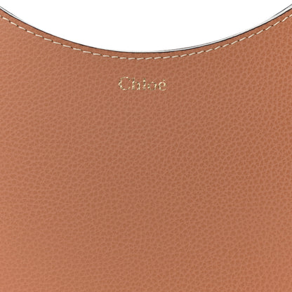 Chloe Small Grain Smooth Calfskin Small Darryl Hobo Muted Brown 9 of 12