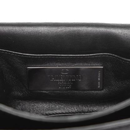 Valentino Garavani Nappa Crystal Encrusted Studs Va Va Voom Shoulder Bag Black 7 of 10