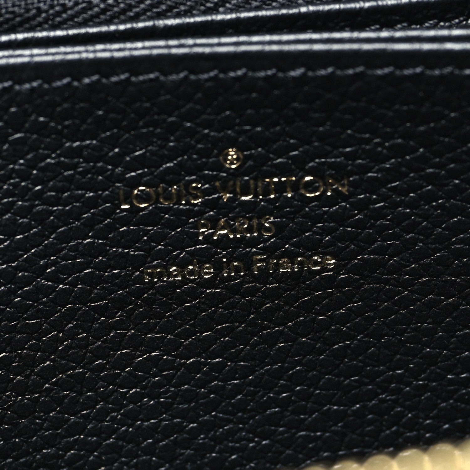 Louis Vuitton Empreinte Monogram Giant Zippy Wallet Black Beige 7 of 9