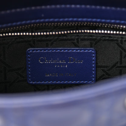 Christian Dior Lambskin Cannage Small Lucky Badges My Lady Dior Navy 6 of 10
