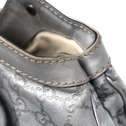 Gucci Metallic Guccissima Medium Sukey Tote Silver 25 of 25