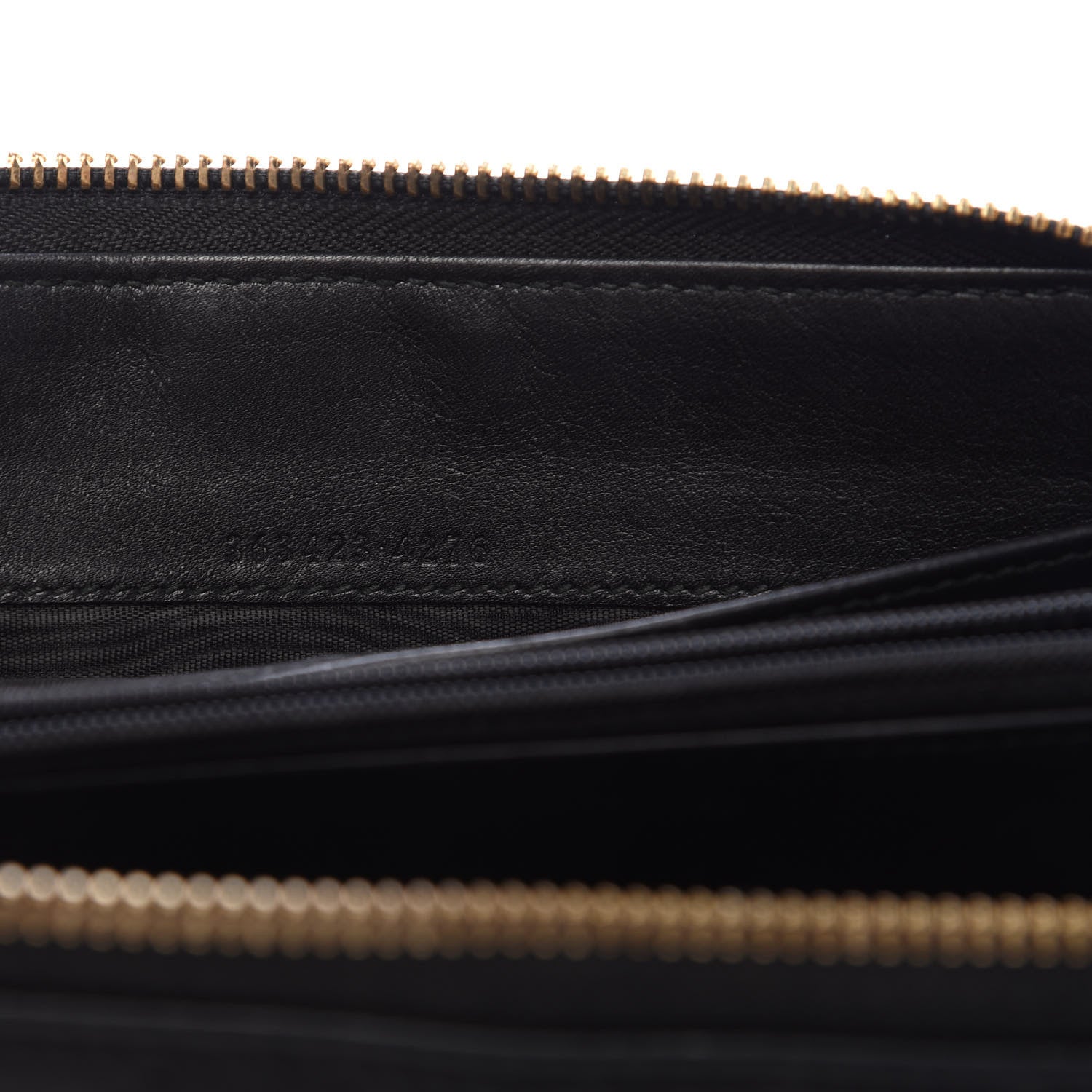 Gucci Guccissima Vitello Tender Zip Around Wallet Black 10 of 11