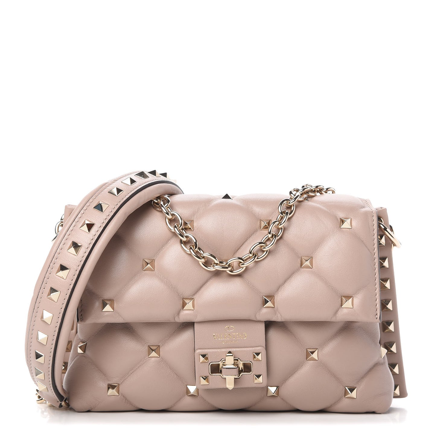 Nappa Small Candystud Crossbody Poudre
