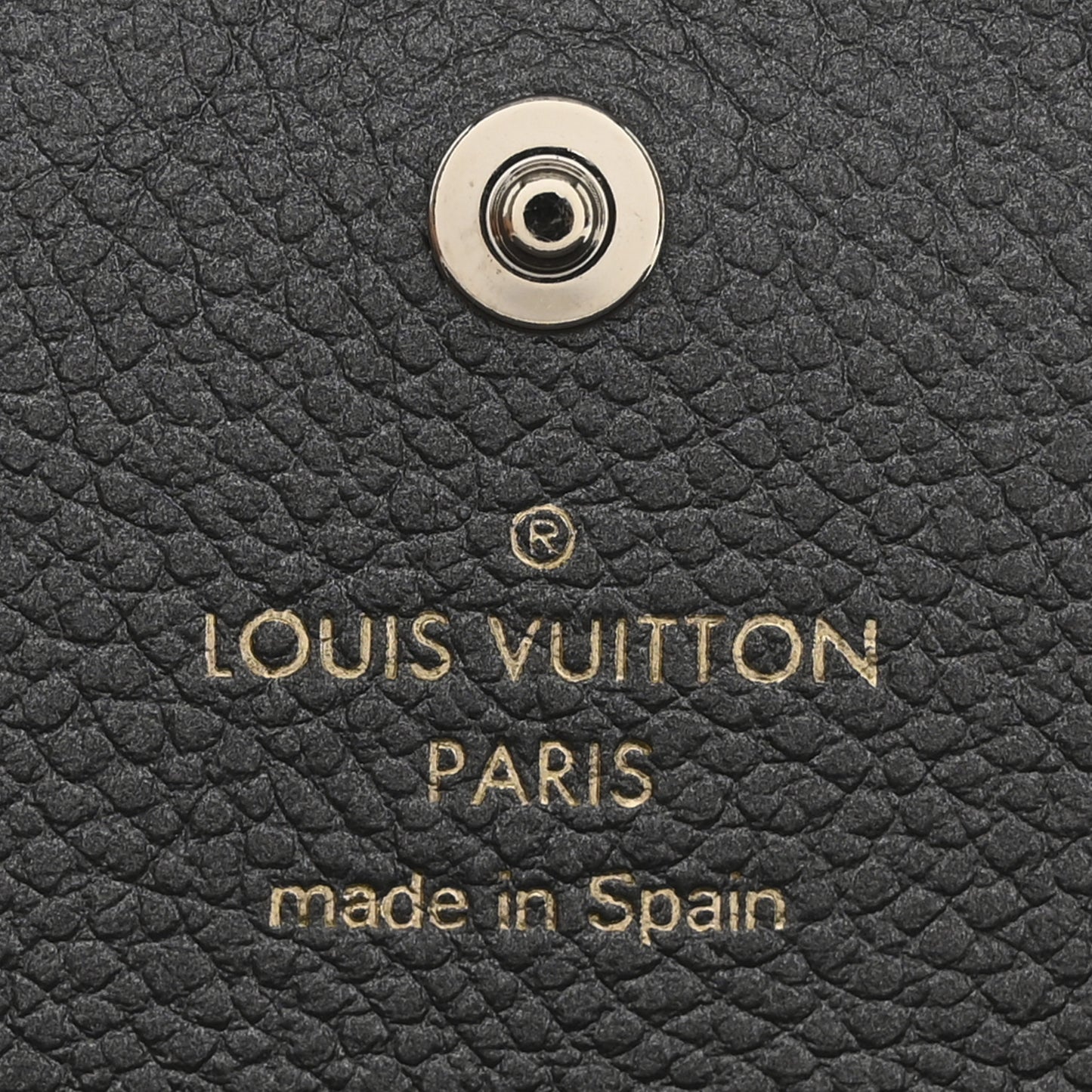 Metallic Empreinte Monogram Crystal Flower Sarah Wallet Gun Metal