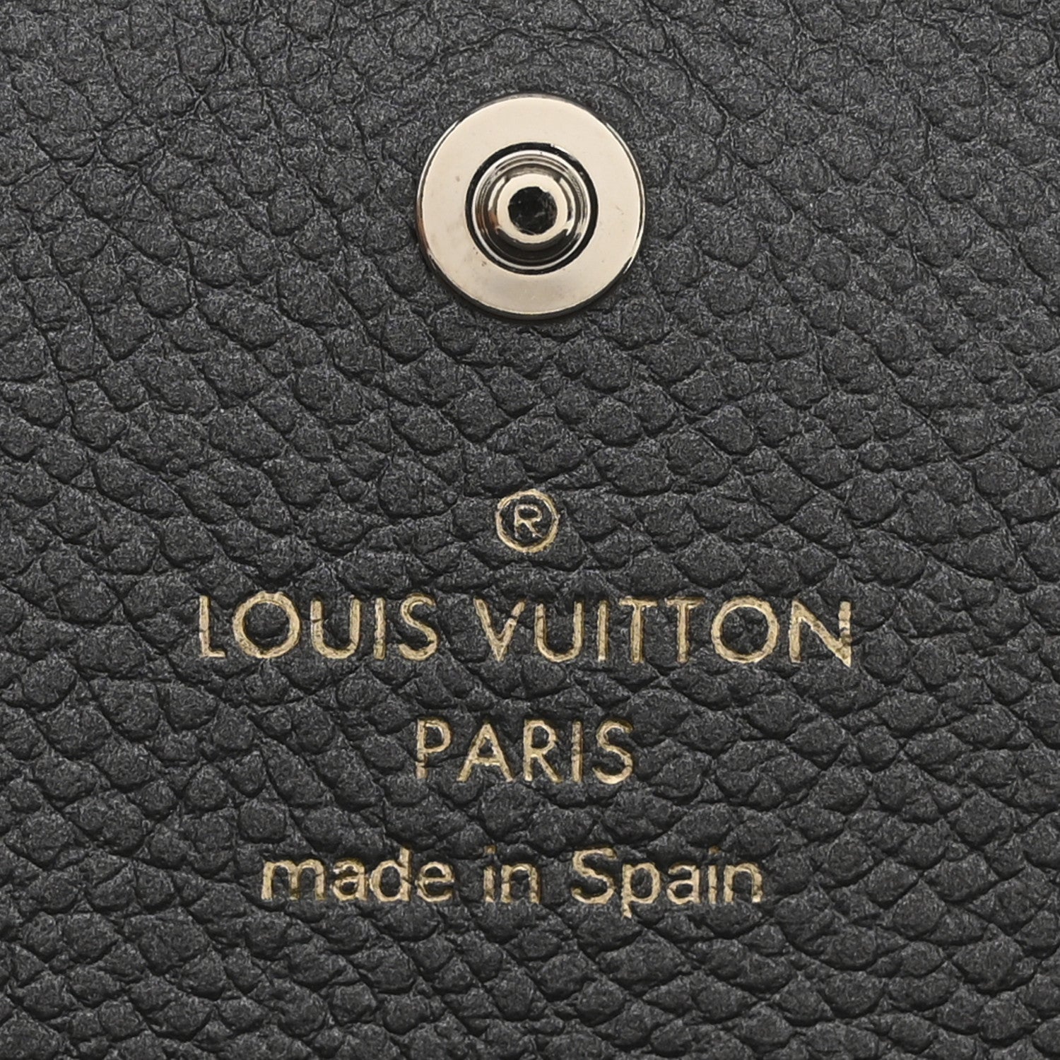 Louis Vuitton Metallic Empreinte Monogram Crystal Flower Sarah Wallet Gun Metal 6 of 9