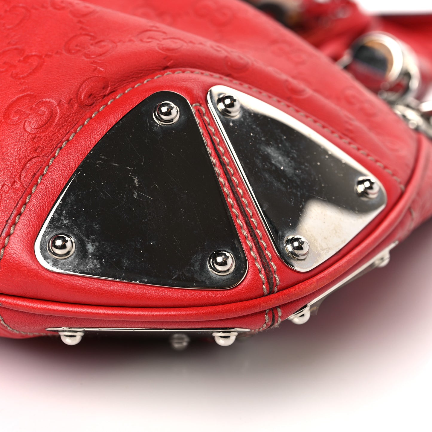 Guccissima Medium Indy Top Handle Hobo Red