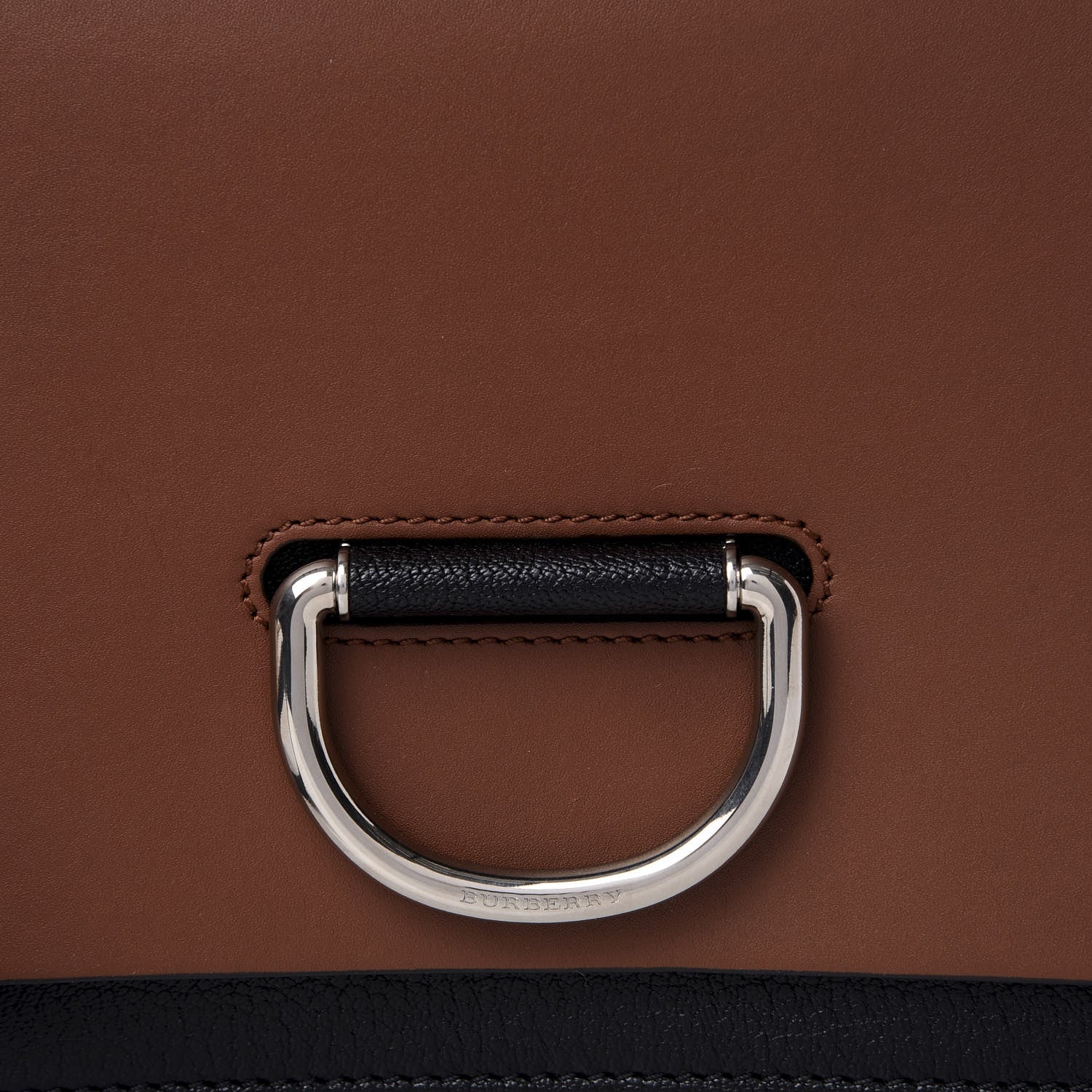 Burberry Calfskin Small D-Ring Bag Tan Black 9 of 9