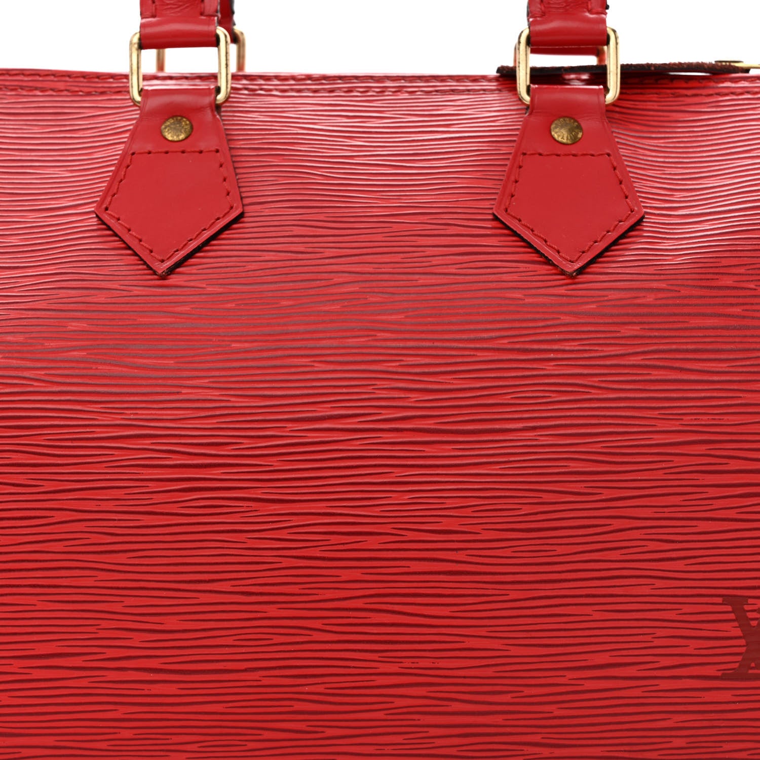 Louis Vuitton Epi Speedy 25 Castillan Red 8 of 12