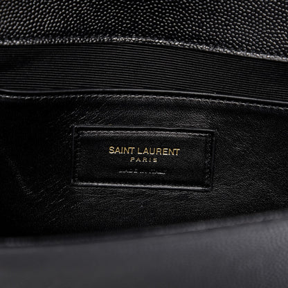 Saint Laurent Grain De Poudre Monogram Cassandre Clutch Black 7 of 8