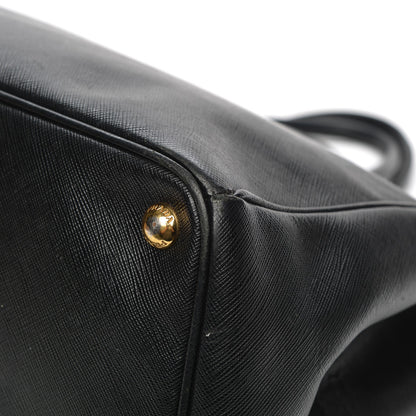 Prada Saffiano Lux Extra Large Galleria Double Zip Tote Black 10 of 13