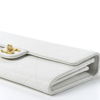 Chanel Lambskin Quilted Chic Pearls Clutch With Chain White 6 of 10