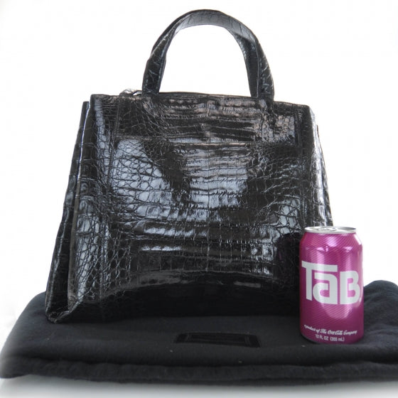 Crocodile Tote Black