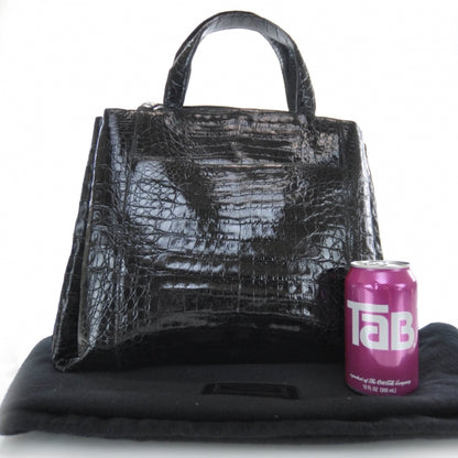 Nancy Gonzalez Crocodile Tote Black 3 of 8