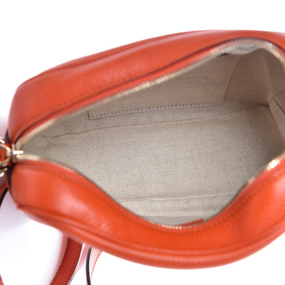 Gucci Pebbled Calfskin Small Soho Disco Bag Sun Orange 5 of 7
