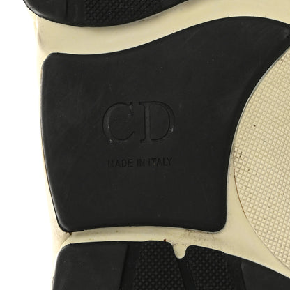 Christian Dior Technical Mesh Calfskin Mens B22 Sneakers 46 Olive Green Black Grey White 8 of 9