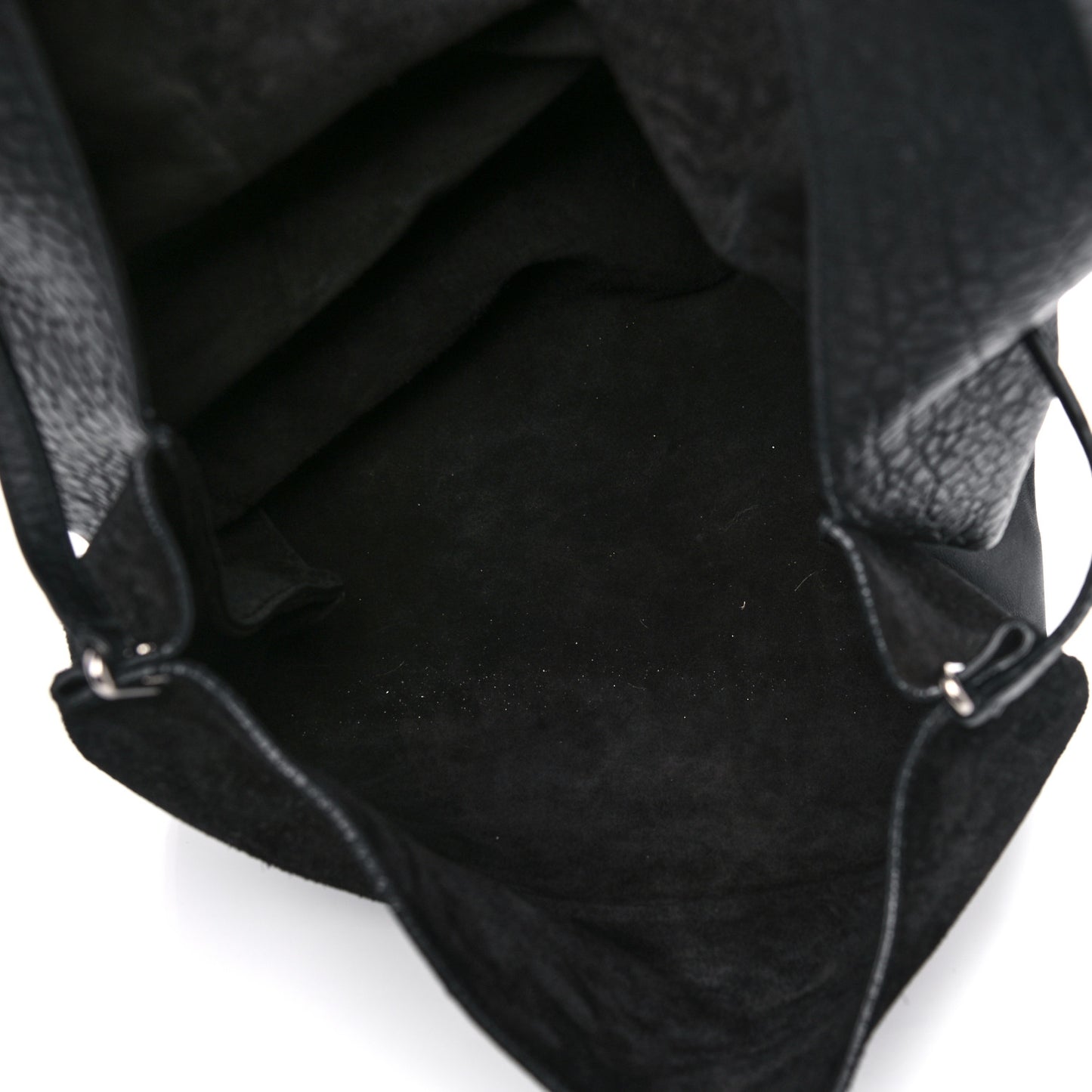 Shrunken Lambskin All Soft Shoulder Bag Black