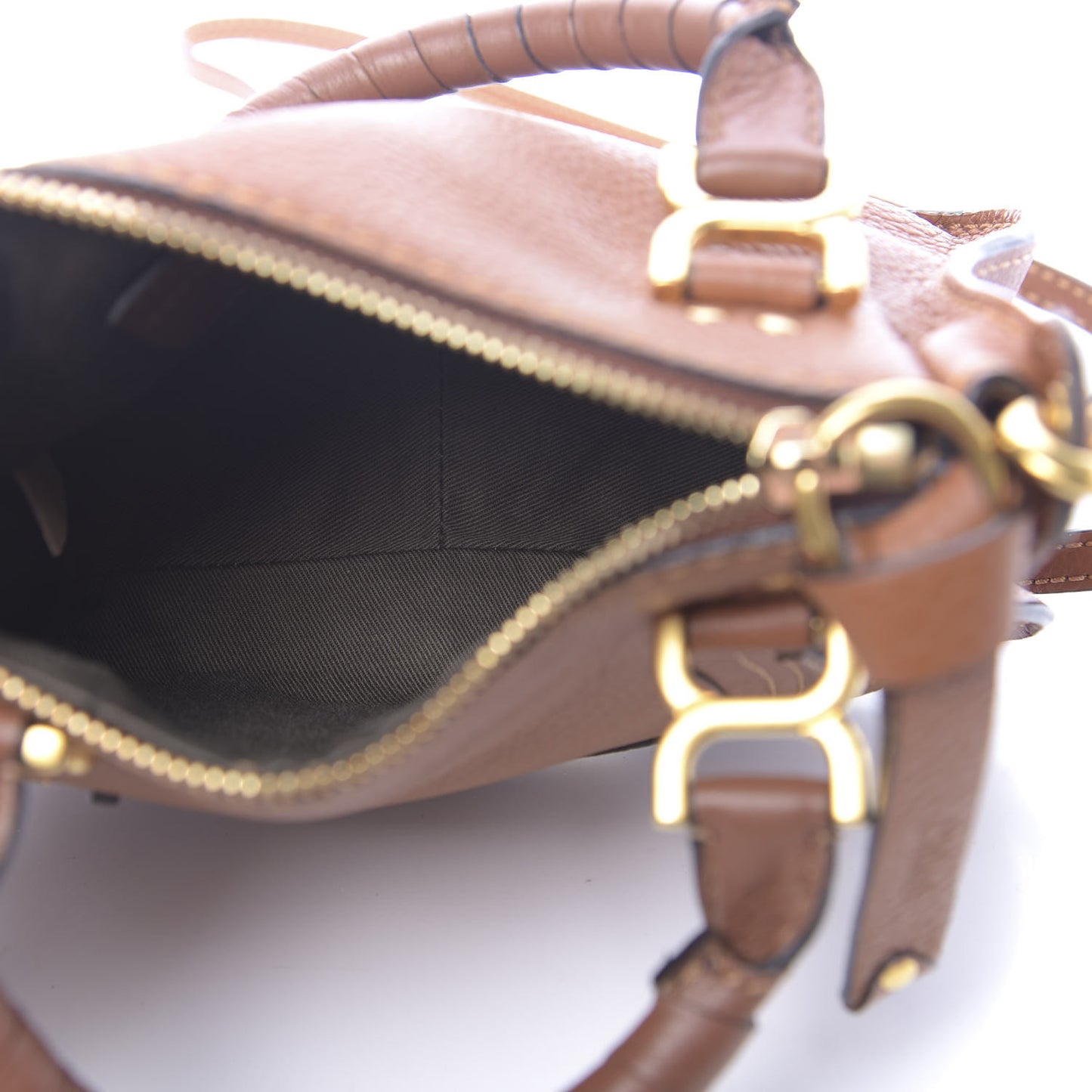 Calfskin Mini Marcie Satchel Tan