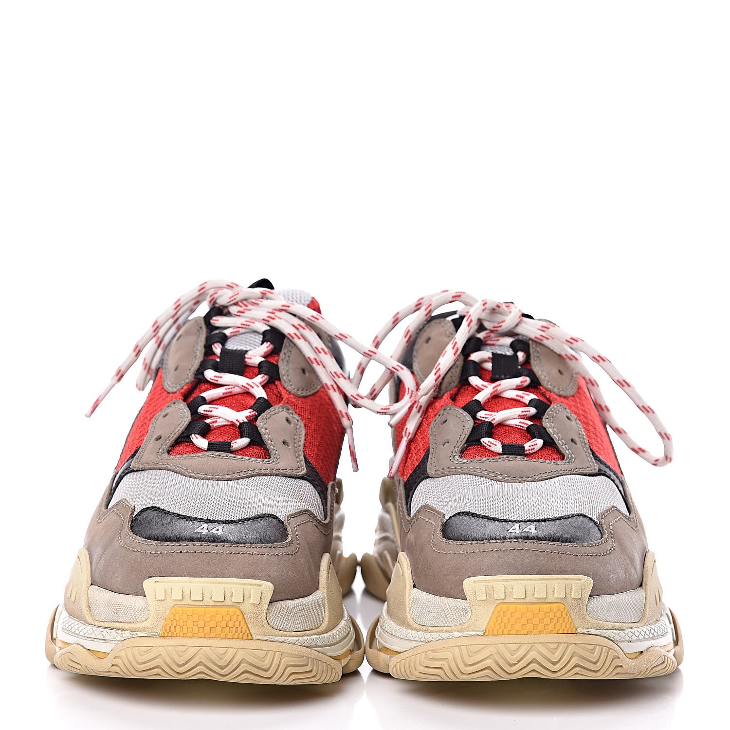 Balenciaga Mesh Nubuck Mens Triple S Sneakers 44 Bleu Gris Rouge 2 of 8