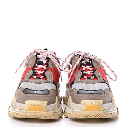 Balenciaga Mesh Nubuck Mens Triple S Sneakers 44 Bleu Gris Rouge 2 of 8