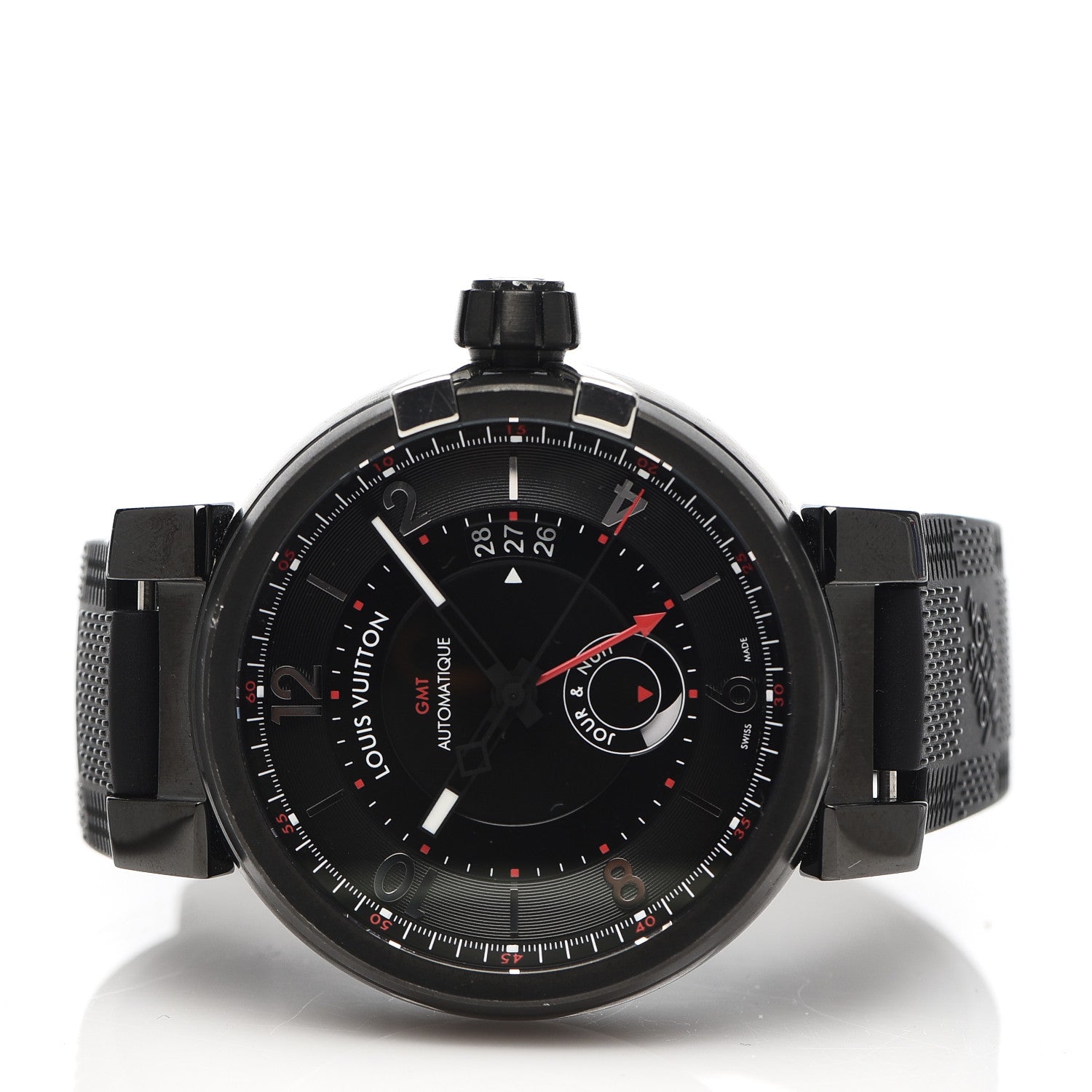 Louis Vuitton PVD Stainless Steel Rubber 42mm Evolution GMT Automatic Watch Black 3 of 5