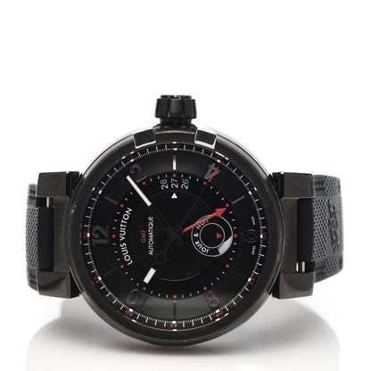 Louis Vuitton PVD Stainless Steel Rubber 42mm Evolution GMT Automatic Watch Black 3 of 5