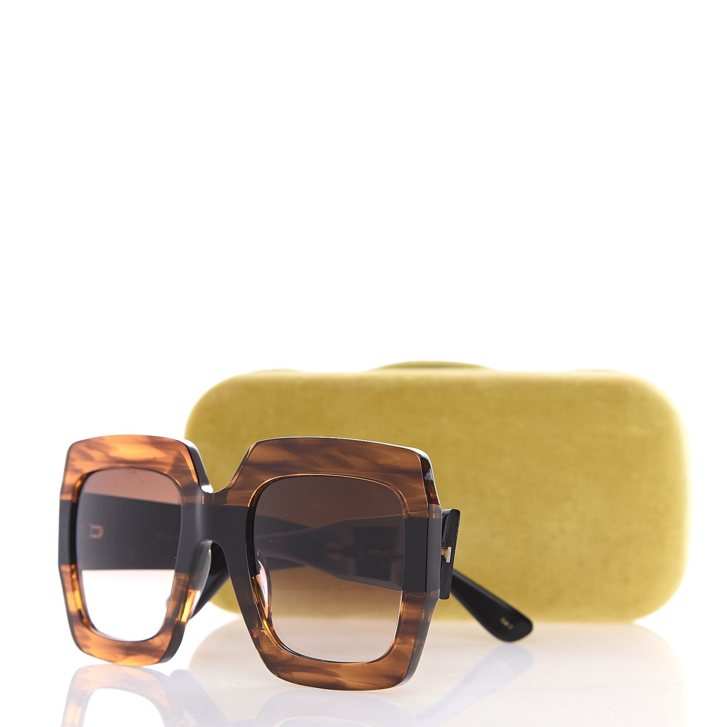 Square Frame GG0178S Sunglasses Havana