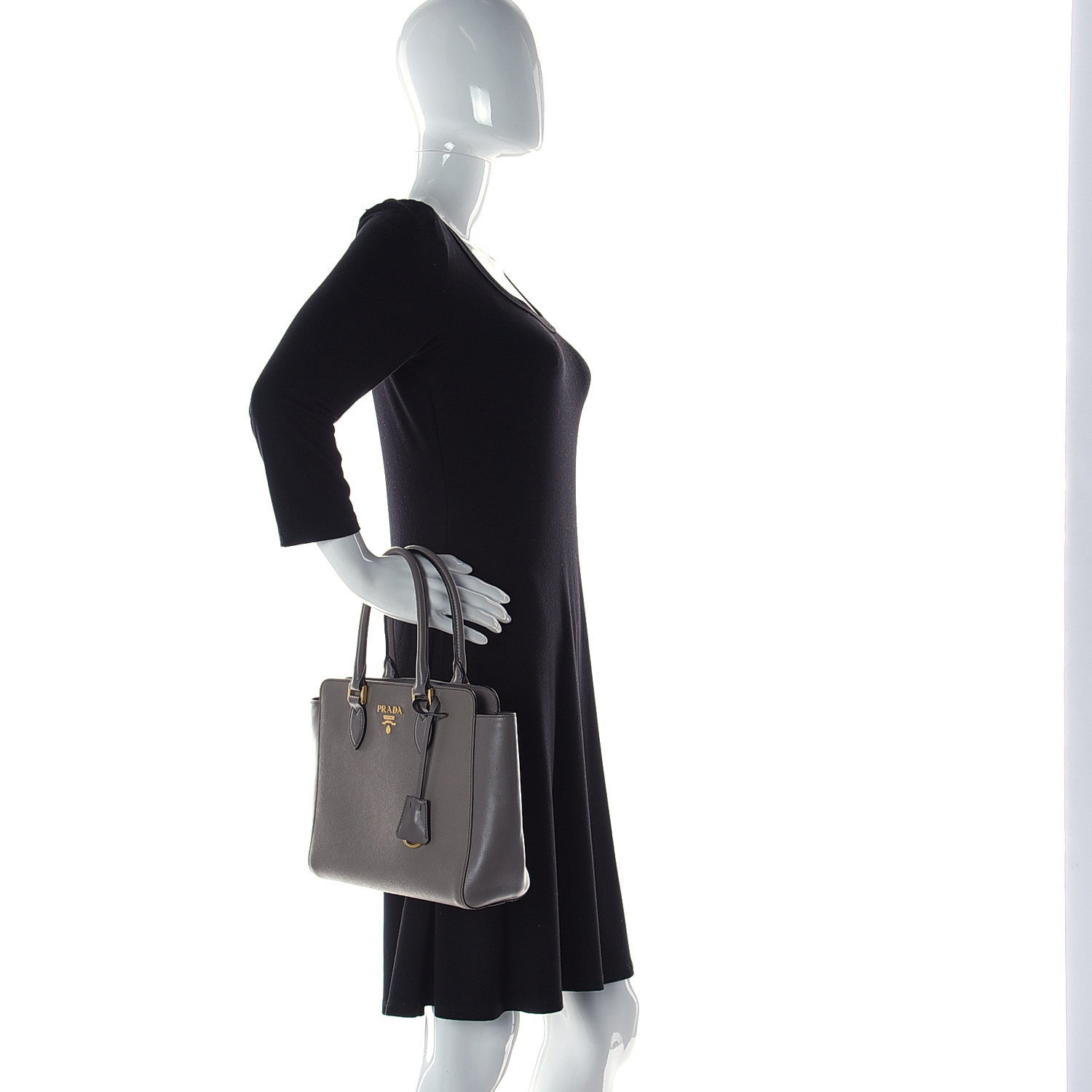 Prada Saffiano Tote Argilla 2 of 11