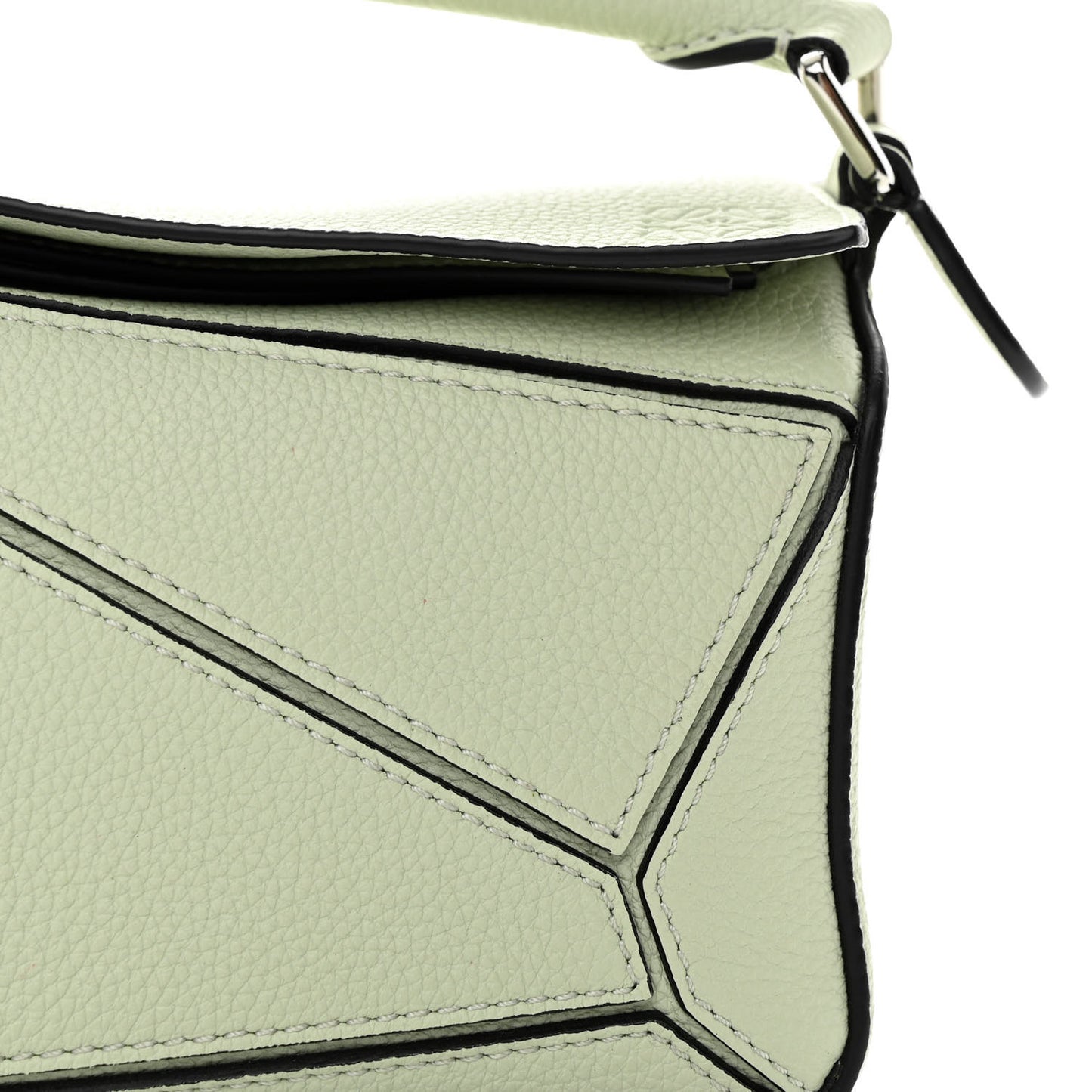 Calfskin Mini Puzzle Bag Light Celadon