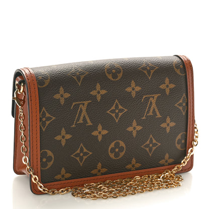 Louis Vuitton Reverse Monogram Dauphine Chain Wallet 2 of 9