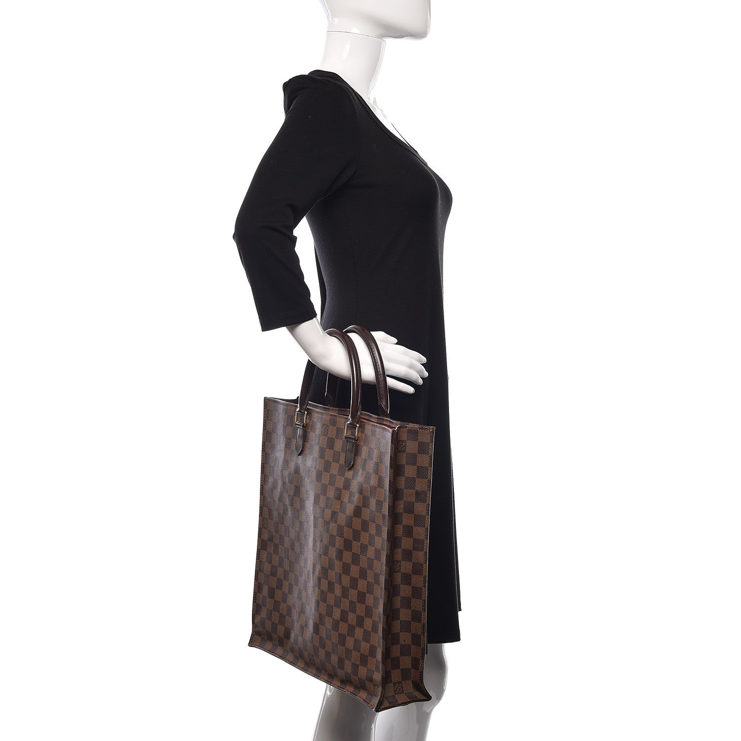 Louis Vuitton Damier Ebene Sac Plat 2 of 10