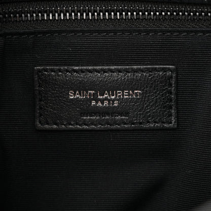 Saint Laurent Crinkled Calfskin Matelasse Monogram Medium Niki Chain Satchel Black 7 of 11