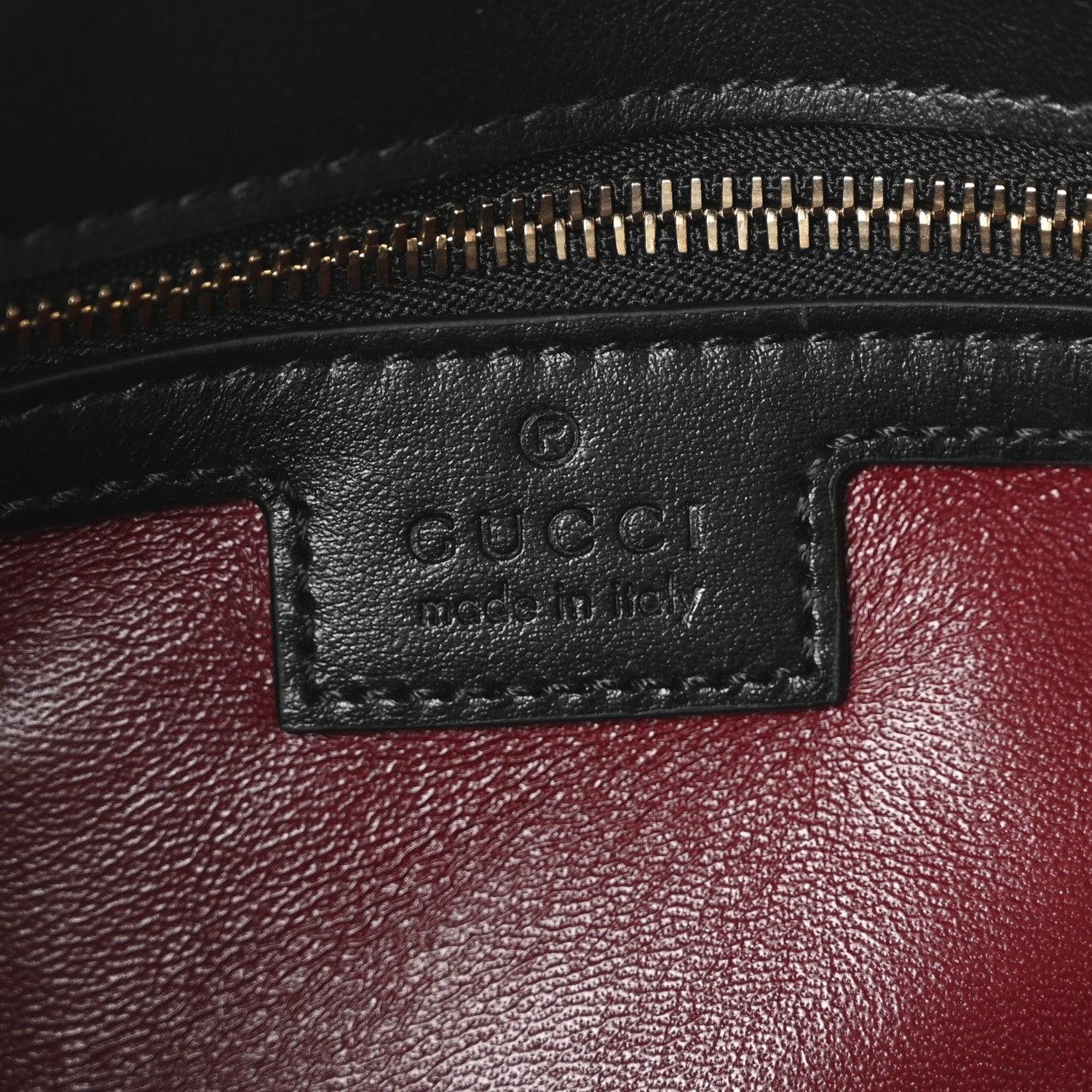 Gucci Calfskin Matelasse Small GG Marmont Multi Pocket Shoulder Bag Black 6 of 10