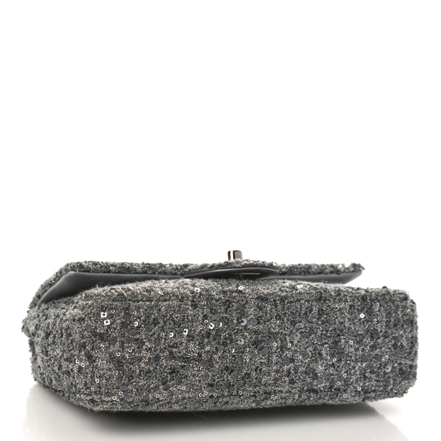 Sequin Small Single Flap Silver