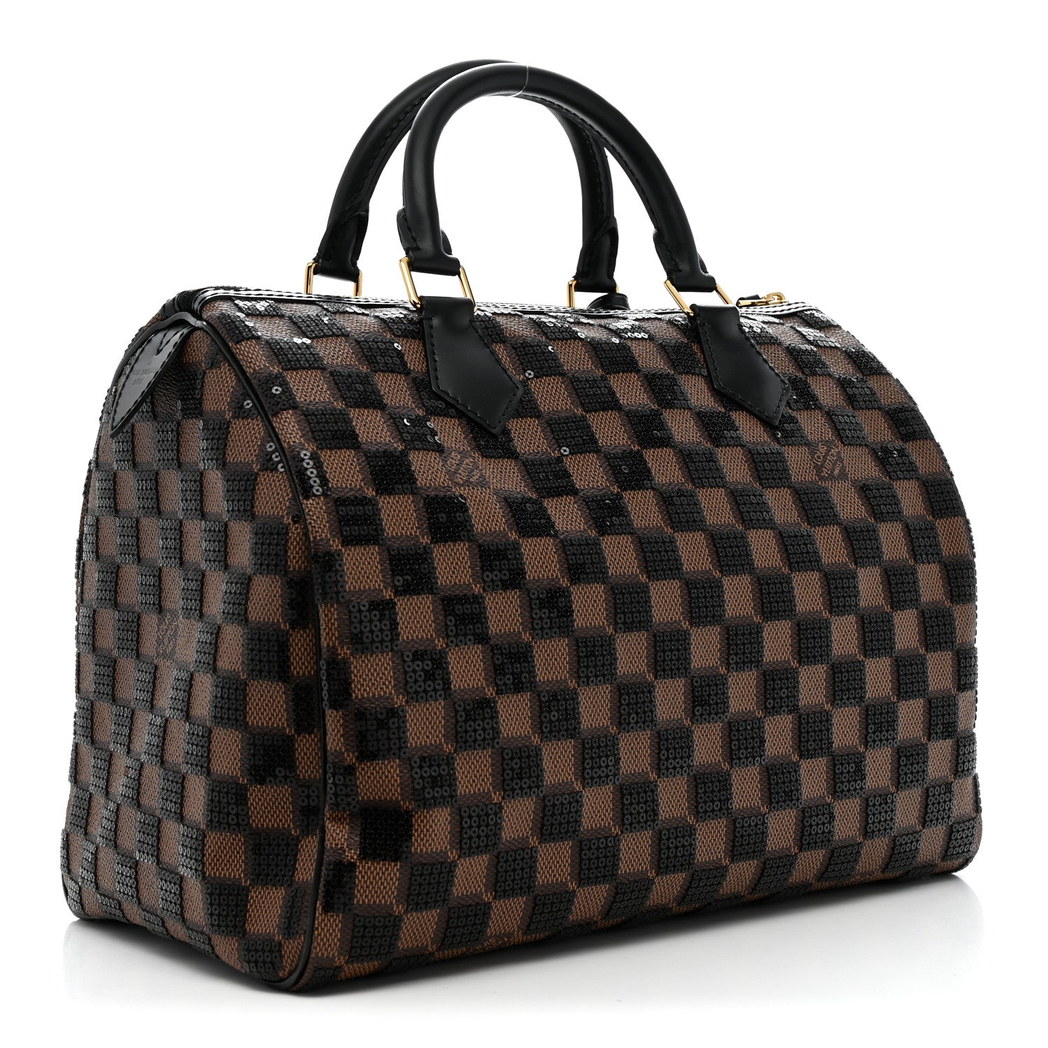 Louis Vuitton Damier Paillettes Speedy 30 Black 3 of 11