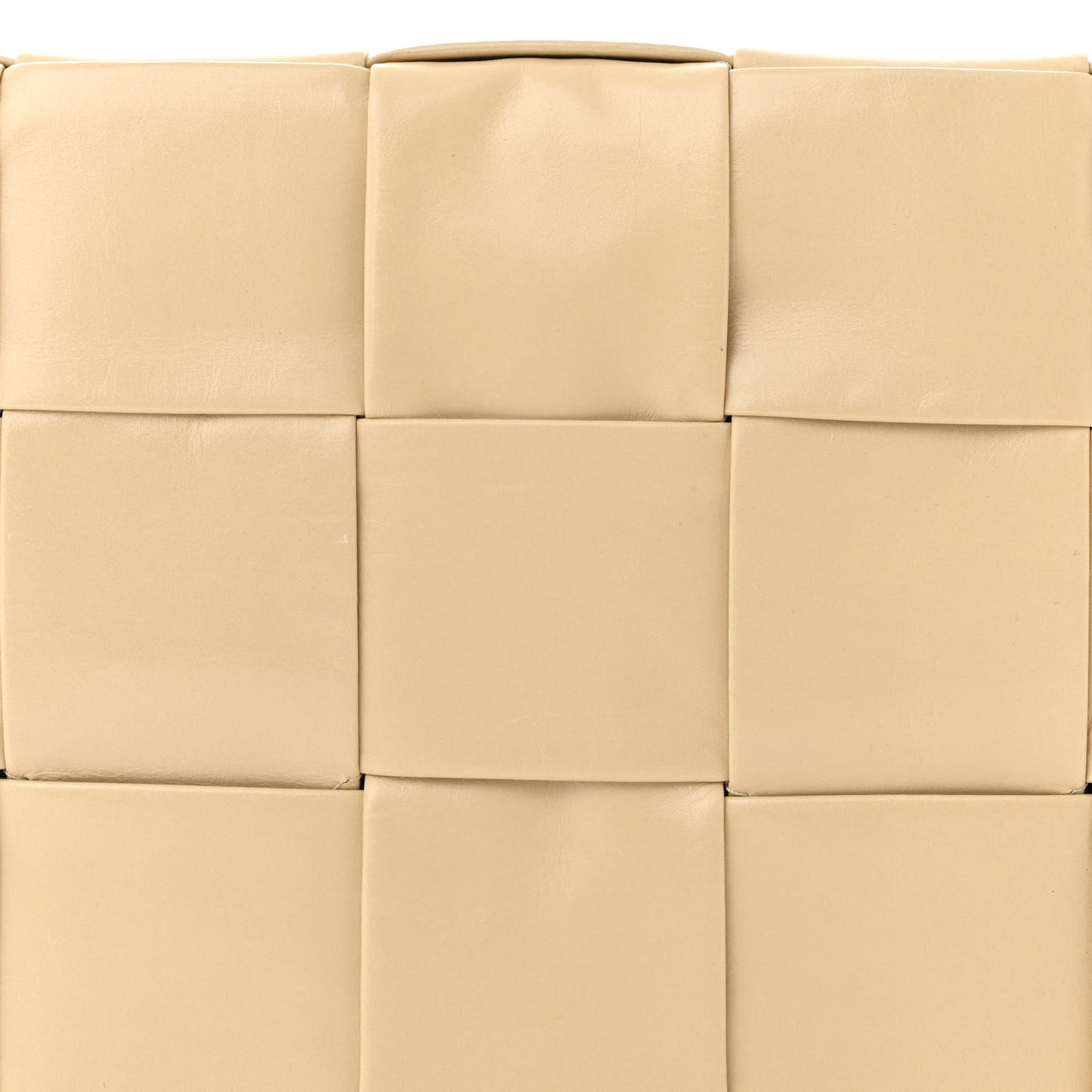 Brushed Calfskin Maxi Intreccio Crossbody Cassette Bag Porridge
