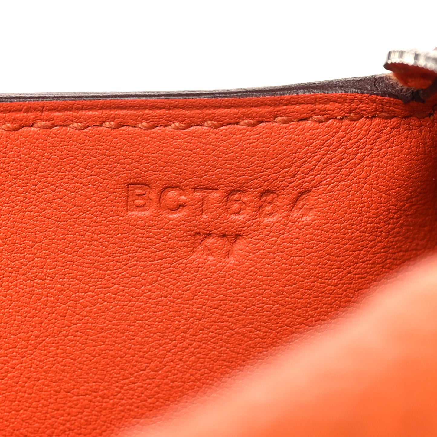 Taurillon Clemence Mini Lindy 20 Orange Minium