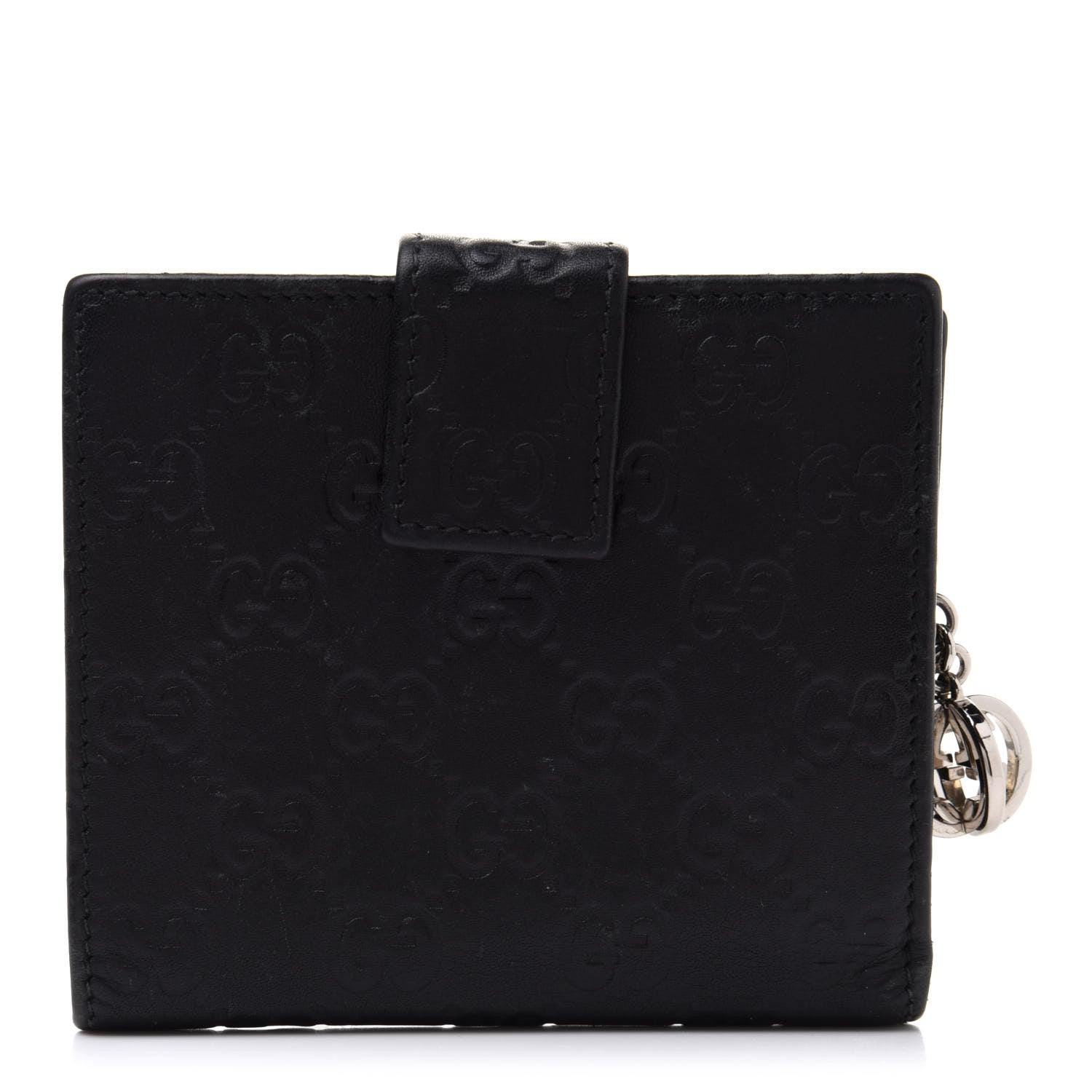 Gucci Guccissima Twins French Wallet Black 1 of 16