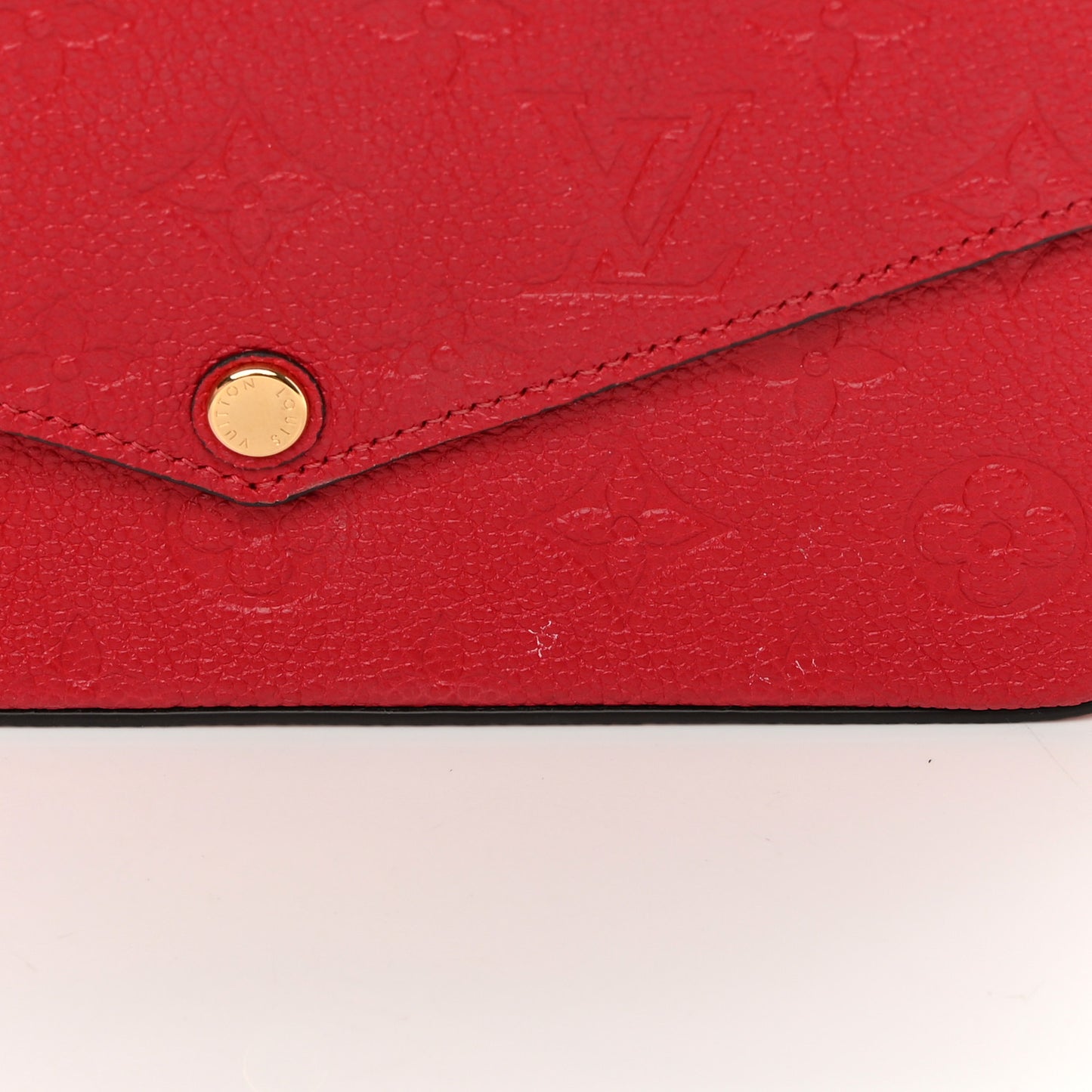 Empreinte Pochette Felicie Chain Wallet Scarlet
