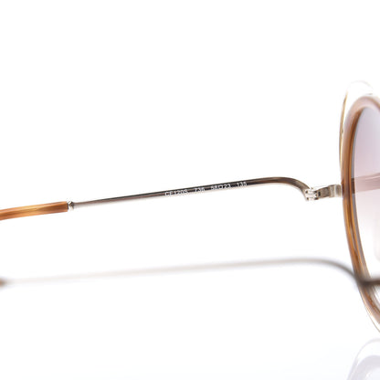 Chloe Metal Acetate Oversized Round Carlina Sunglasses CE120S Gold Blonde Havana 5 of 7
