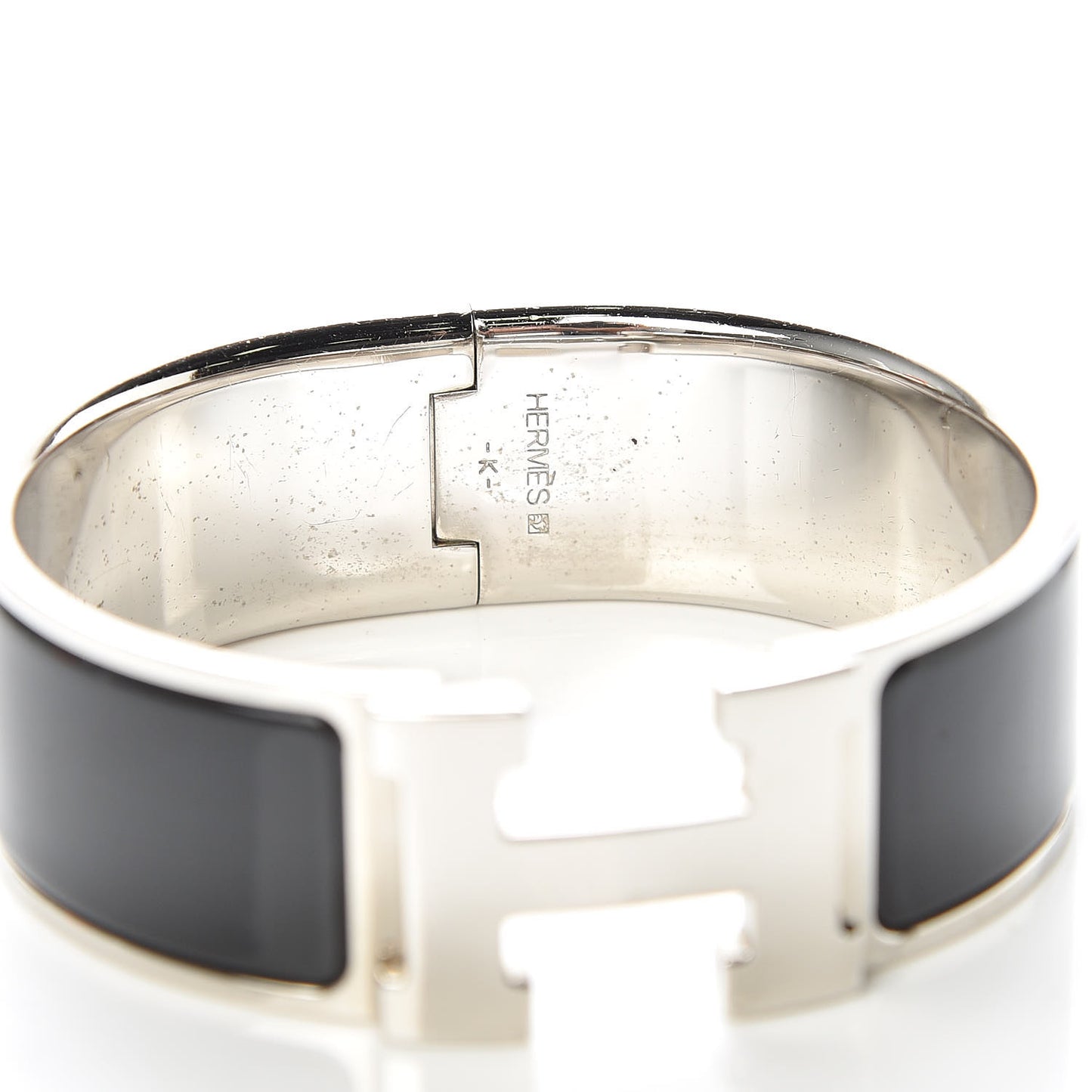Enamel Wide Clic Clac H Bracelet PM Black