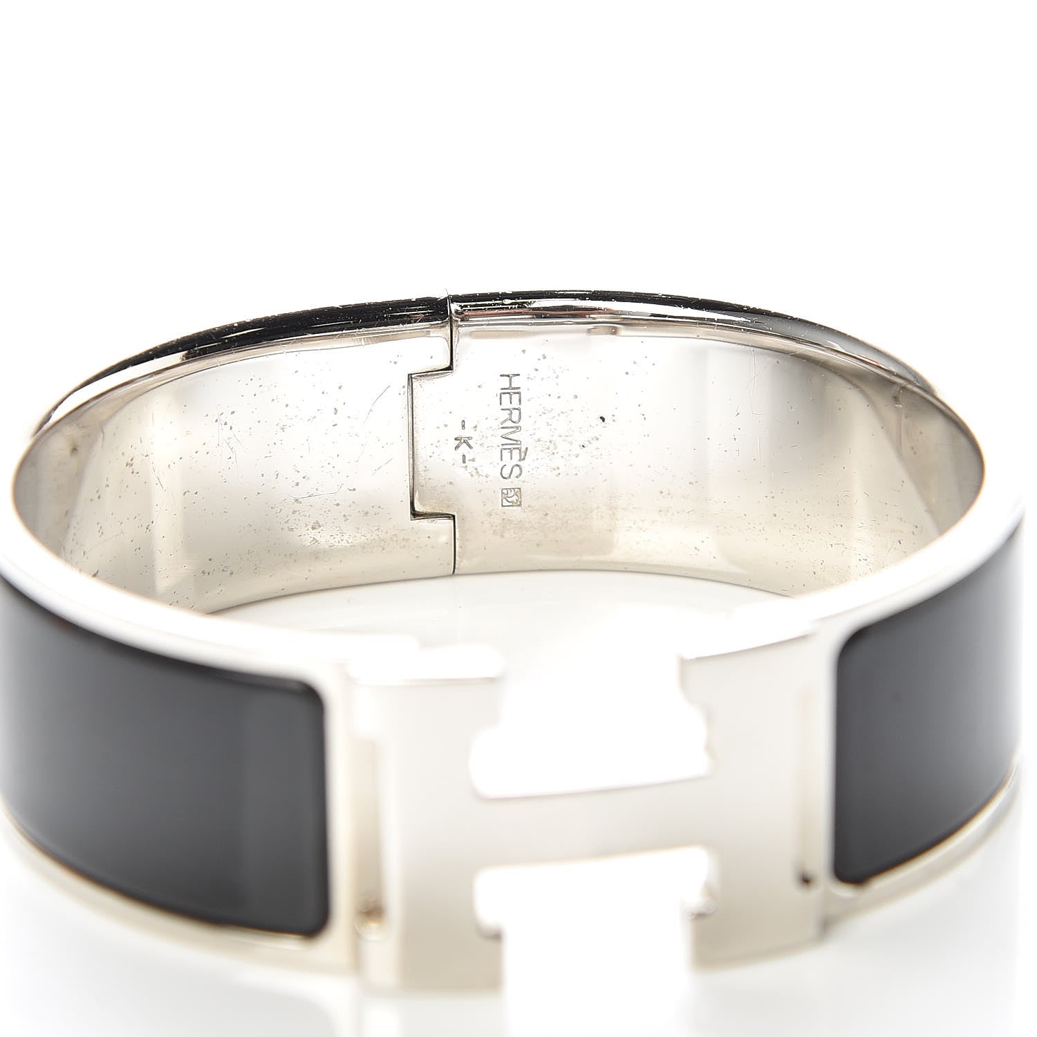 Hermes Enamel Wide Clic Clac H Bracelet PM Black 7 of 9