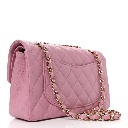 Chanel Caviar Quilted Small Double Flap Pink 3 of 11
