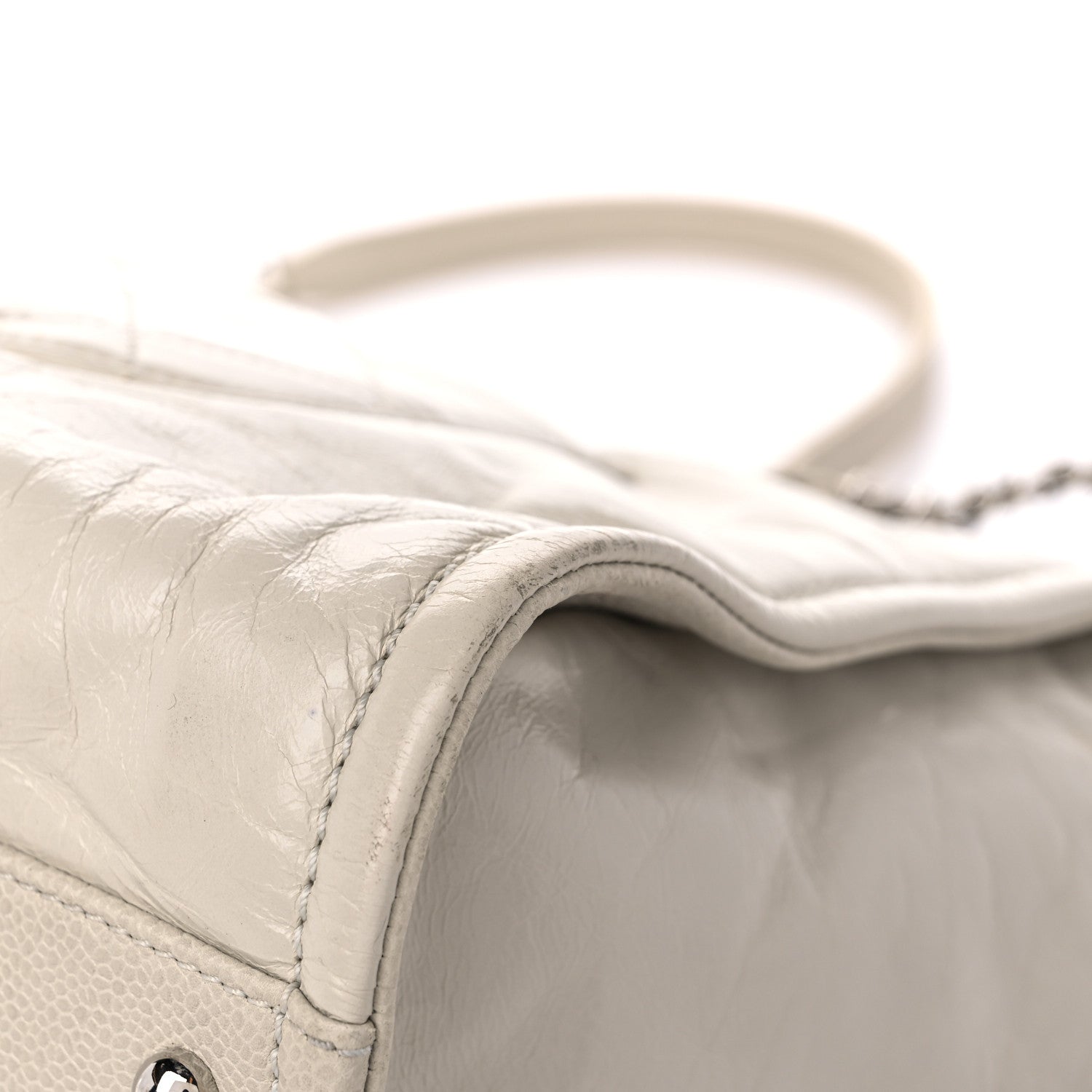Chanel Glazed Calfskin Small Deauville Tote Ecru 11 of 15