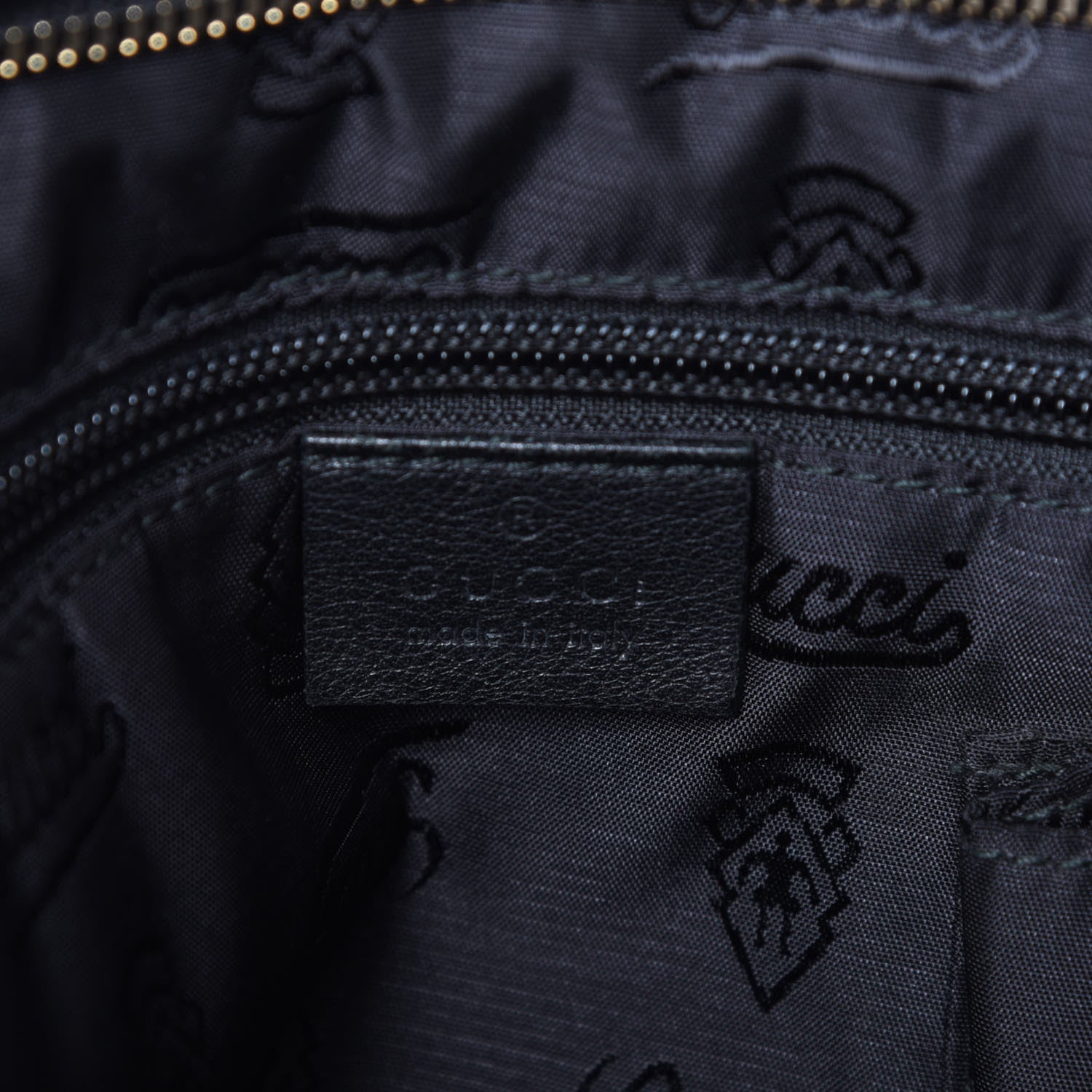 Gucci Guccissima Medium Flat Messenger Bag Black 5 of 6