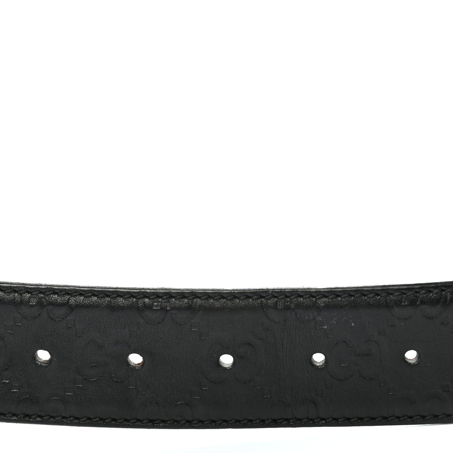 Gucci Guccissima Interlocking G Belt 95 38 Black 4 of 6